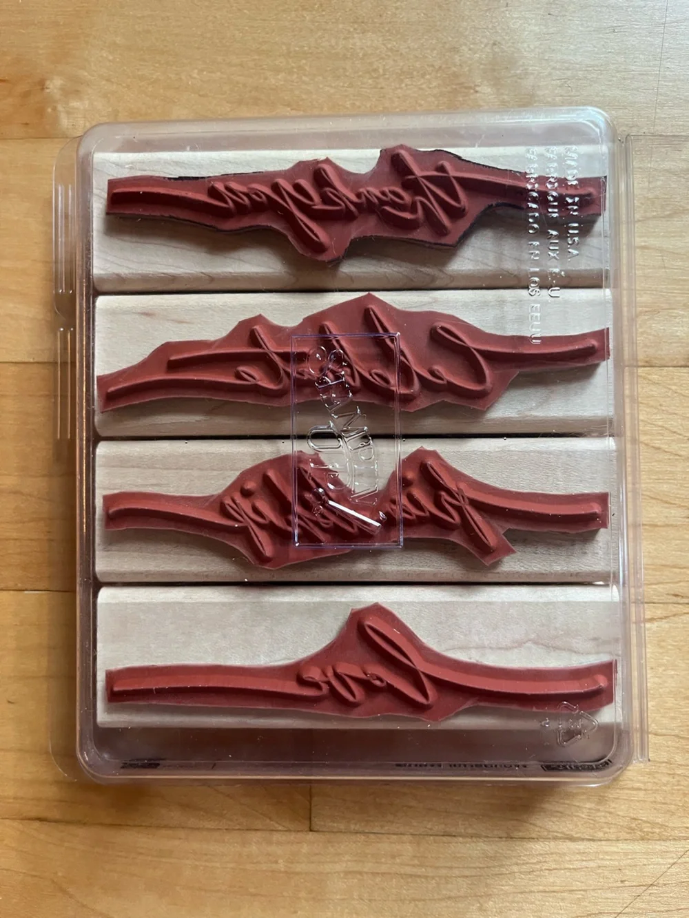 Stampin Up! four wooden